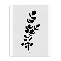 Farmhouse Eucalyptus Black Canvas Giclee