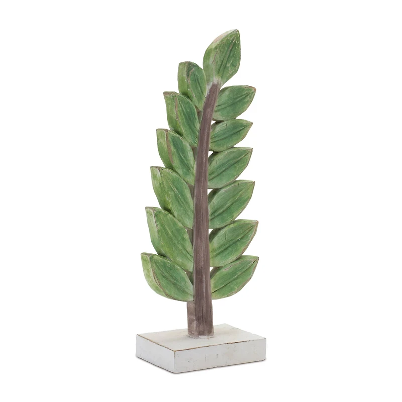 Carved Leaf Décor Set