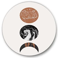 Designart - Retro Shapes Abstract Suns and Moons