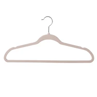 Honey Can Do Ivory Slim-Profile Non-Slip Velvet Hangers, 25ct.