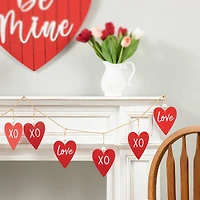 Glitzhome® 6ft. Valentine's Day Heart Garland