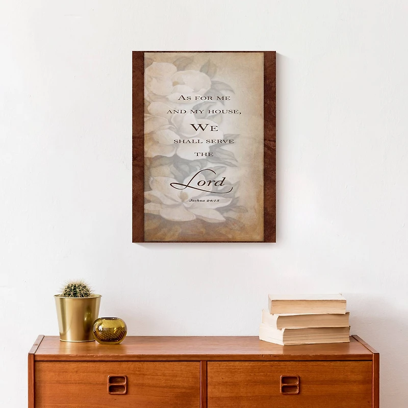 Serve The Lord 12" x 16" Canvas Wall Art