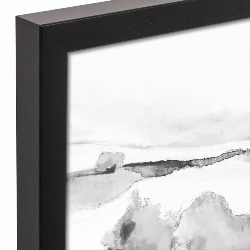 Tree Landscape 12" x 12" Black Framed Canvas