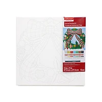 11" x 11" Christmas Wreath Canvas Painting Kit by Artist's Loft™