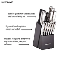 Farberware Stainless Steel Knife Block Set