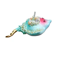 5" Pink & Blue Manta Ray Glass Ornament by Ashland®