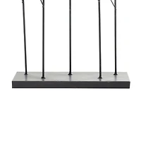 37" Turquoise Metal Contemporary Nature Sculpture