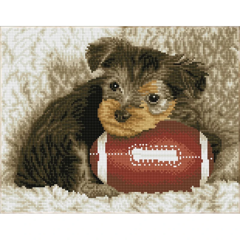 Diamond Dotz® Intermediate Footy Pup Diamond Painting Kit