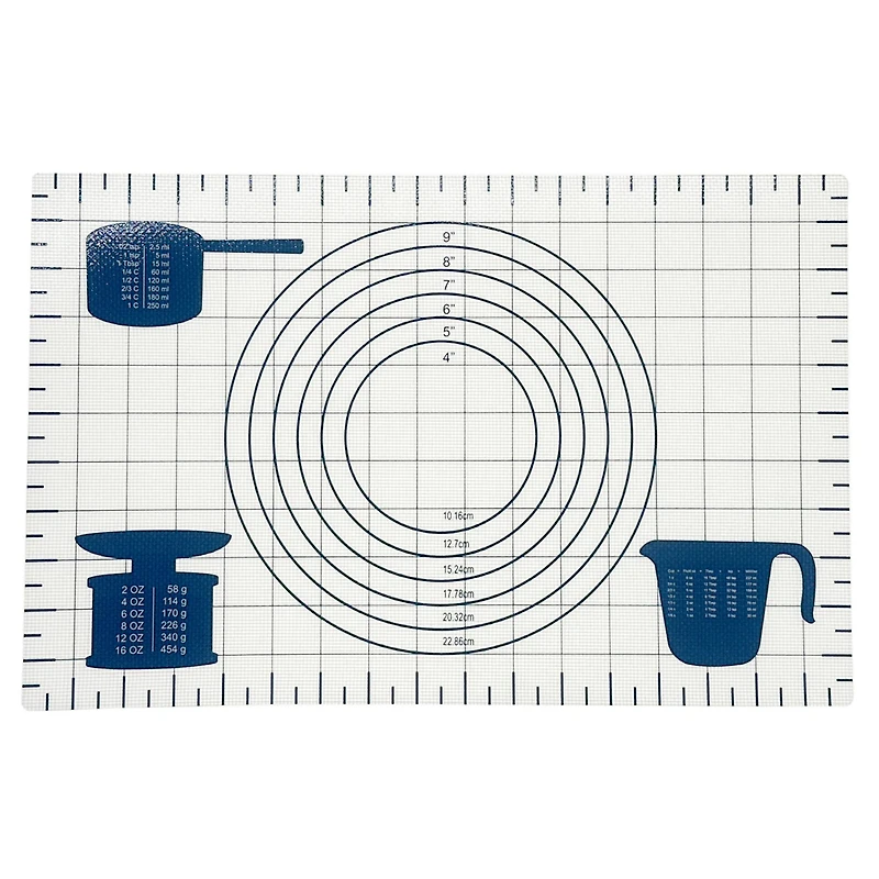 17" Blue Silicone Baking Mat by Makery™