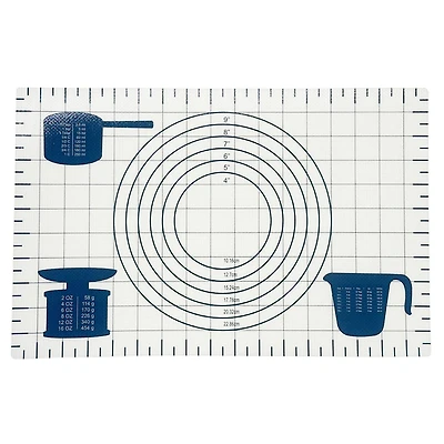 17" Blue Silicone Baking Mat by Makery™