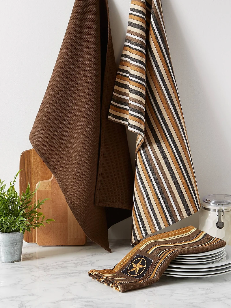 DII® Star Applique Dish Towel Set