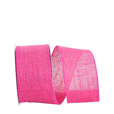 JAM Paper 2.5" x 10yd. Wired Burlap Ribbon