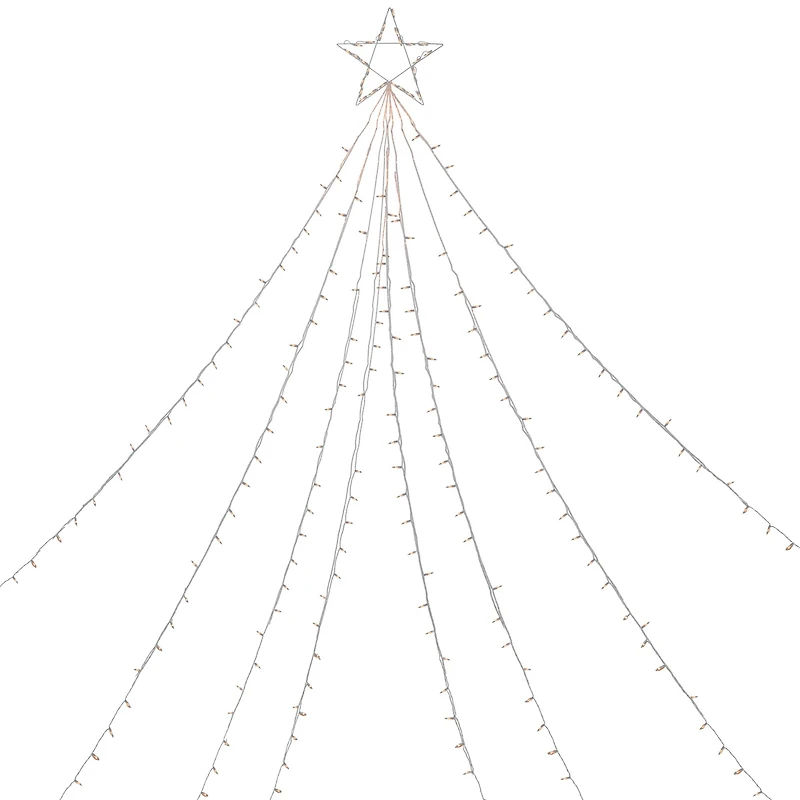 12ft. Clear Lighted Christmas Tree Decoration