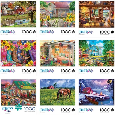 Assorted Country Life 1,000 Piece Puzzle