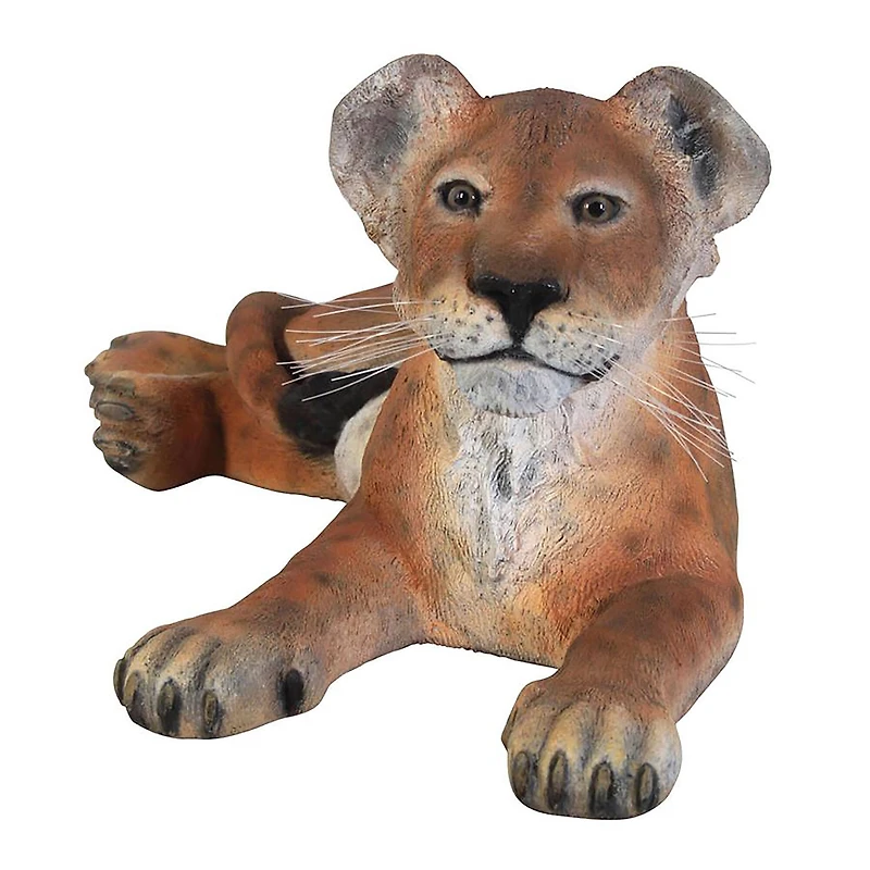 Design Toscano The Grand-Scale Lying Down Lion Cub Statue