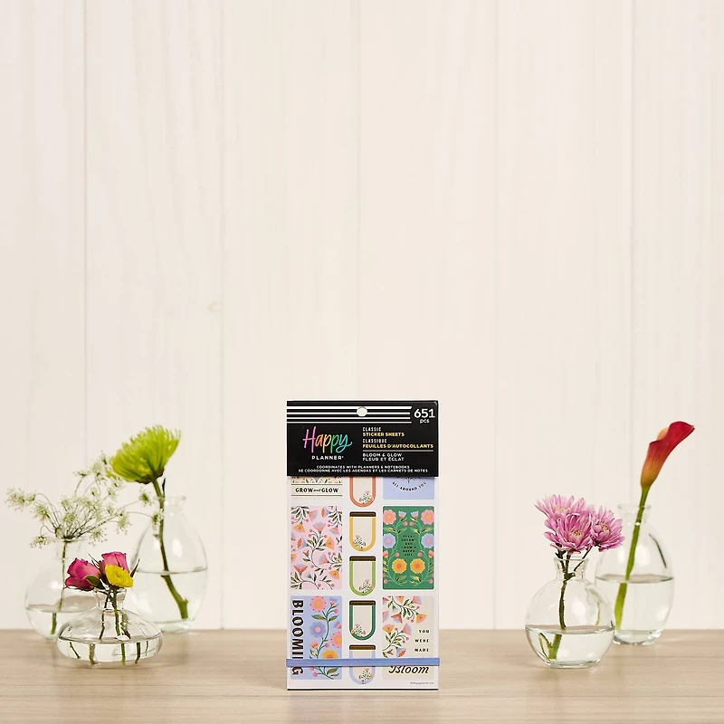 The Classic Happy Planner® Bloom & Glow Stickers