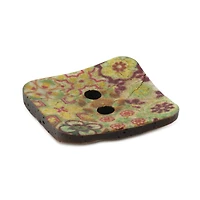 Dritz® 35mm Medium Green Sustainable Coconut Square Button, 3ct.