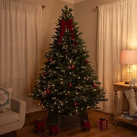 6.5ft. Pre-Lit Real Touch™ Blue Spruce Full Artificial Christmas Tree, Clear Lights