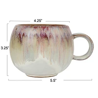 Hello Honey® 3.25" Berry Bliss Reactive Glaze Stoneware Mugs, 4ct.