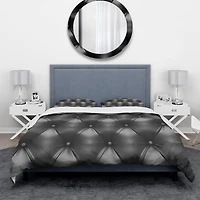 Designart 'Luxury Classic Black Sofa Leather' Modern & Contemporary Bedding Set