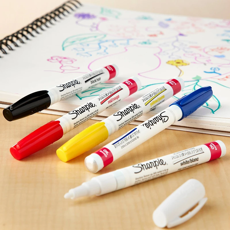 Sharpie® Oil-Based Paint Markers, Fine Point Primary Set