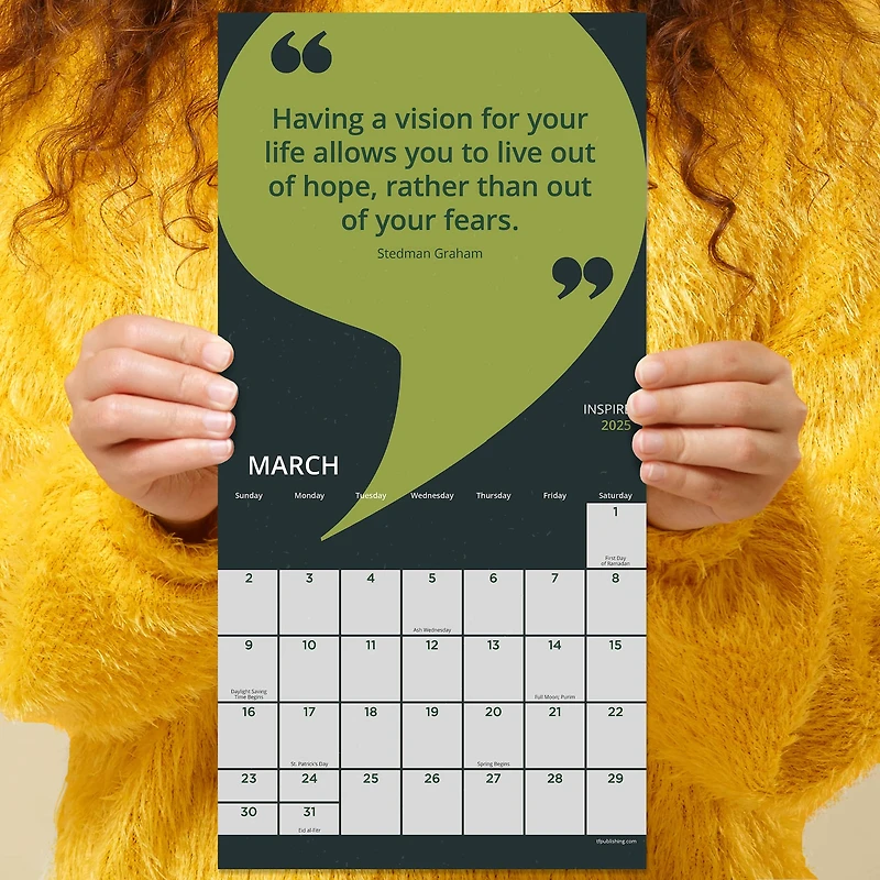 TF Publishing 2025 Inspire Mini Calendar