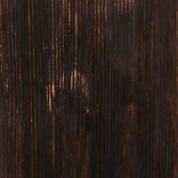 35" Brown Mango Wood Contemporary Candle Holder