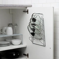 Organize It All Chrome Hanging Lid Organizer Rack