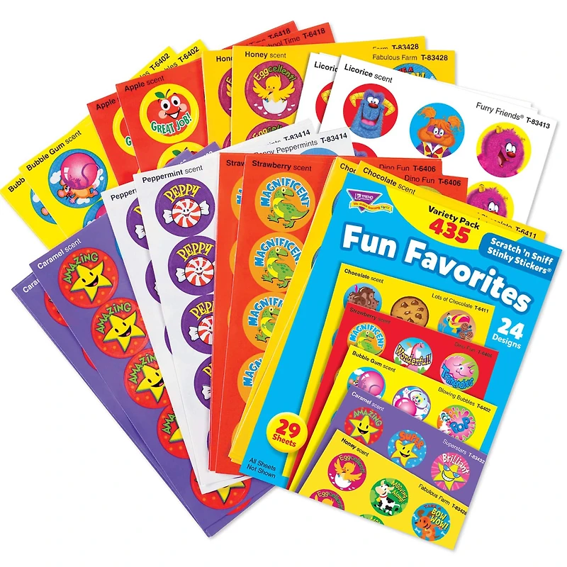 Trend Enterprises® Fun Favorites Scented Stickers Variety Pack