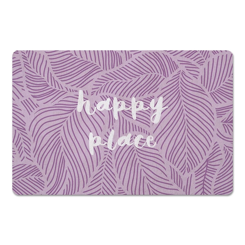 Happy Place Fronds 27" x 18" Floor Mat
