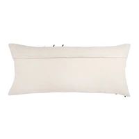 Hello Honey® Green & White Handwoven Lumbar Pillow with Tassels