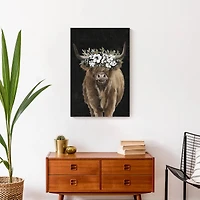 Highland Cow Portrait 16" x 24" Canvas Wall Art