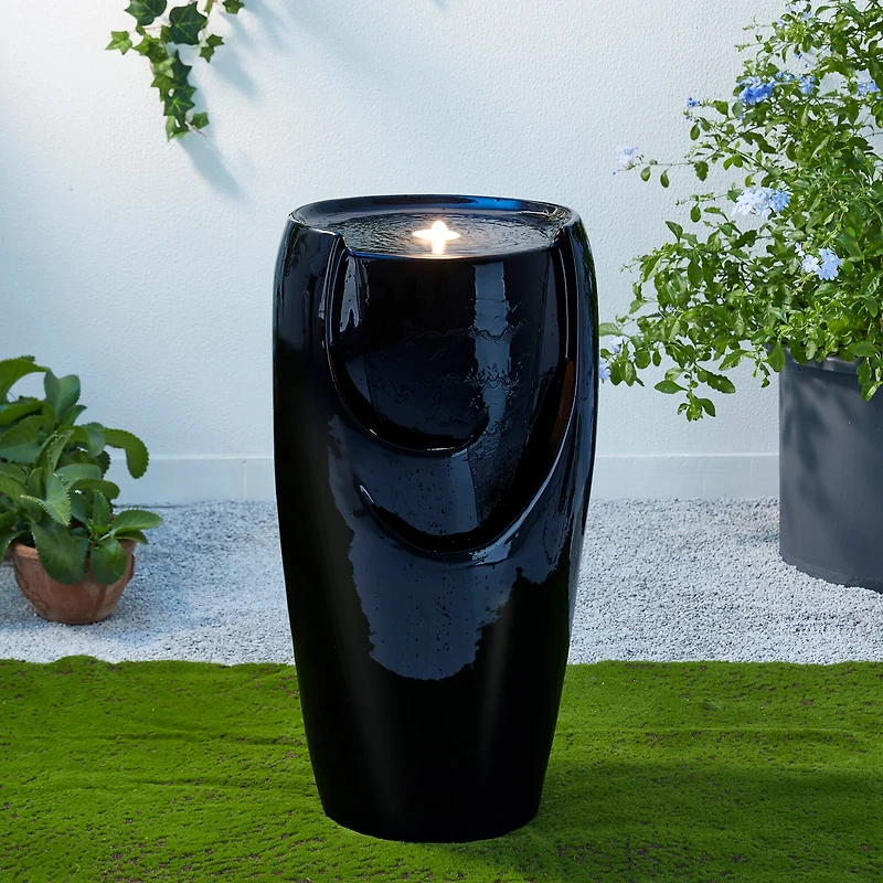 Glitzhome® 29" Ceramic Pot Fountain