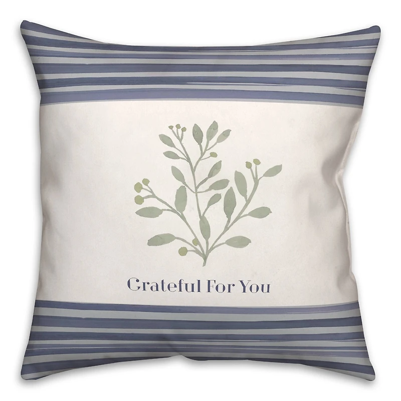 Grateful for You 18" x 18" Throw Pillow