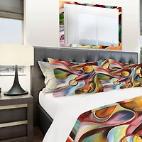 Designart 'Music Beyond The Frames' Modern & Contemporary Bedding Set