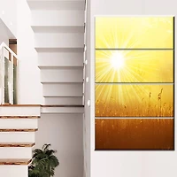 Designart - Amazing Sunrise over Meadow