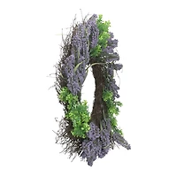 22" Lavender & Boxwood Wreath