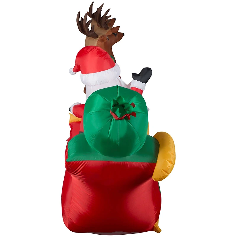 11ft. Airblown® Inflatable Santa's Sleigh with Flying Reindeer