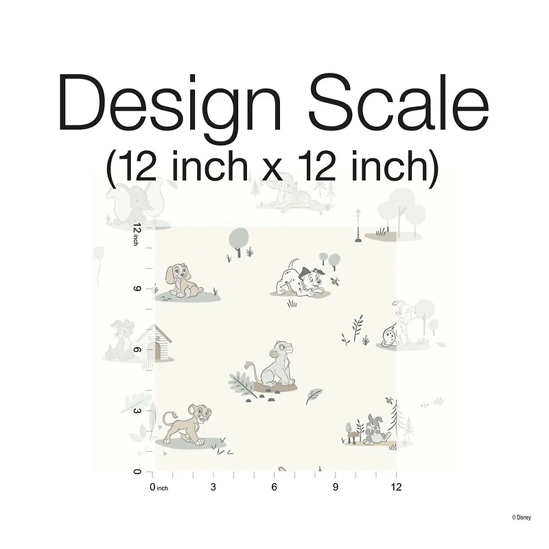 RoomMates Disney® Baby Animals Peel & Stick Wallpaper