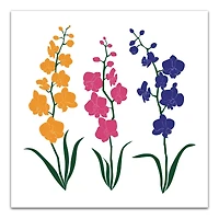 Papercut Flower Trio 20" x 20" Canvas Wall Art