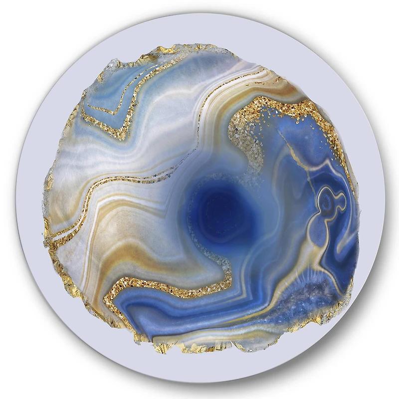 Designart - Ocean Blue Golden Jasper Agate I