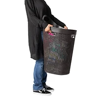 Mind Reader 60L Wheeled Hamper with Cutout Handle