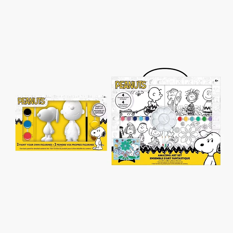 Peanuts® Paint Your Own Figurine & Amazing Artist Set Gift Bundle