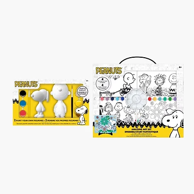 Peanuts® Paint Your Own Figurine & Amazing Artist Set Gift Bundle