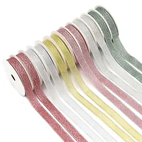 Gwen Studios 3/8" x 3yd. Metallic Holiday Ribbon Pack, 12ct.