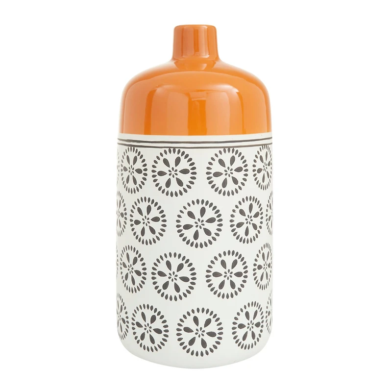 White Stoneware Transitional Vase