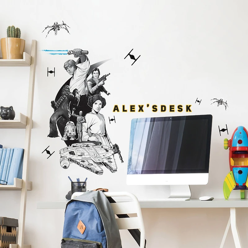 RoomMates Classic Star Wars Peel & Stick Giant Wall Decals w/ Alphabet