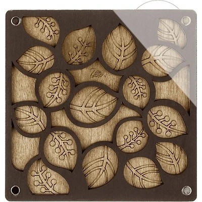 Wonderland Crafts 5" x 5" Leaf Bead Organizer with Transparent Cover