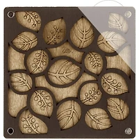 Wonderland Crafts 5" x 5" Leaf Bead Organizer with Transparent Cover