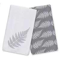 Neutral Fern 16" x 25" Tea Towel Set of 2